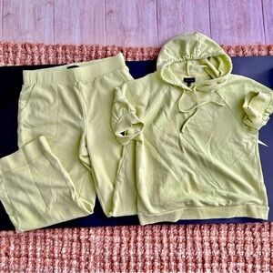 Who What Wear Lime Green Lounge wear Set-size M